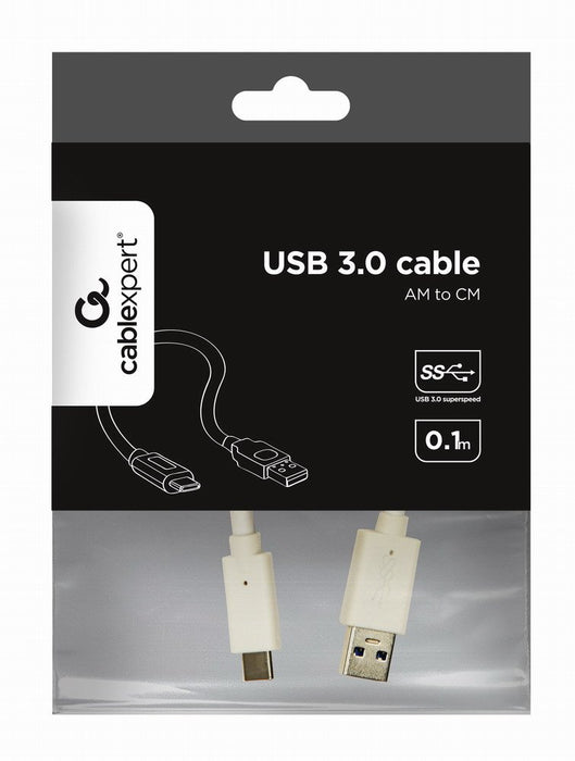 EAN 8716309099349 - Gembird CCP-USB3-AMCM-W-0.1M cable USB USB 3.2 Gen 1 (3.1 Gen 1) 0,1 m USB C USB A Blanco imagen 3