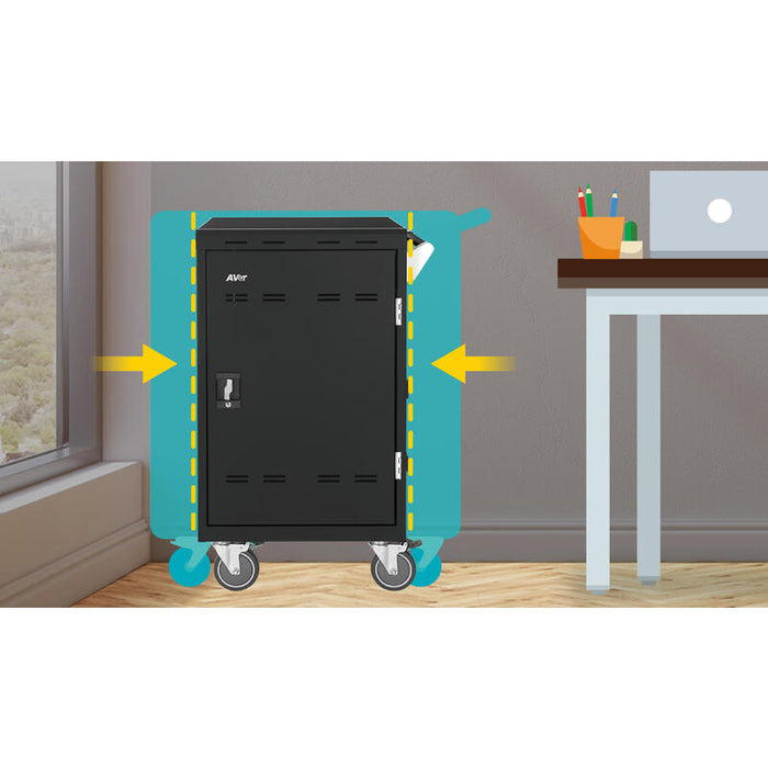 E32c+ Cart F/32 Tablet/Laptop - Up To 15in [Uk Plug]