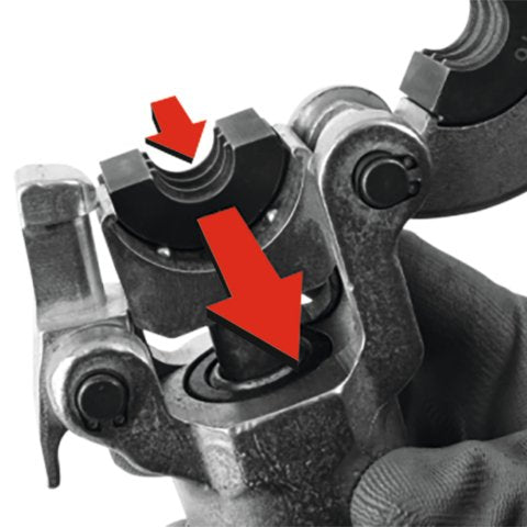 EAN 5906083217357 - Yato YT-21735 herramienta de engaste manual hidráulica Rojo Acero 360° imagen 4