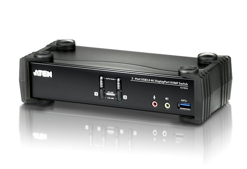EAN 4719264644764 - ATEN CS1922 interruptor KVM Negro imagen 1