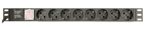 EAN 8716309116800 - Gembird EG-PDU-014-C14 unidad de distribución de energía (PDU) 8 salidas AC 1U Negro imagen 1