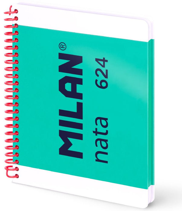 EAN 8411574109921 - Milan 57053E80GR cuaderno y block A5 80 hojas Verde, Blanco imagen 1