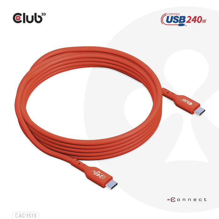 EAN 8719214472634 - CLUB3D CAC-1513 cable USB USB 2.0 USB C Naranja imagen 10