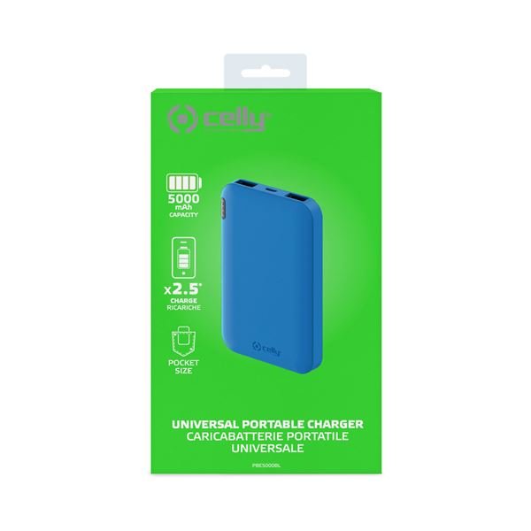 EAN 8021735751540 - Celly PBE5000 Ión de litio 5000 mAh Azul imagen 4