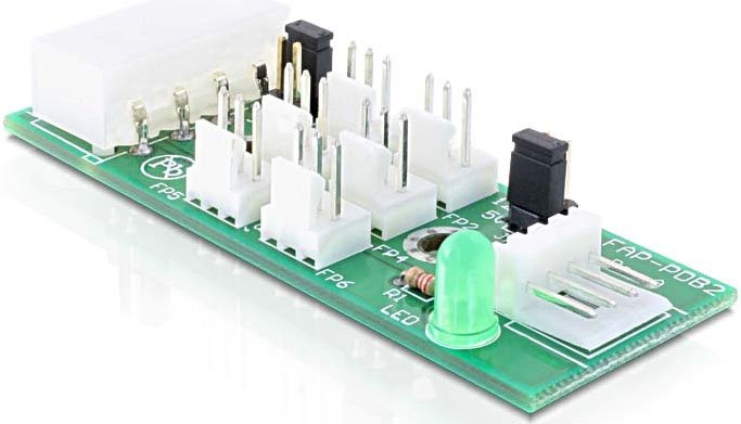 EAN 4043619252183 - DeLOCK Distribution Board 6x fan 5V/12V tarjeta y adaptador de interfaz imagen 2