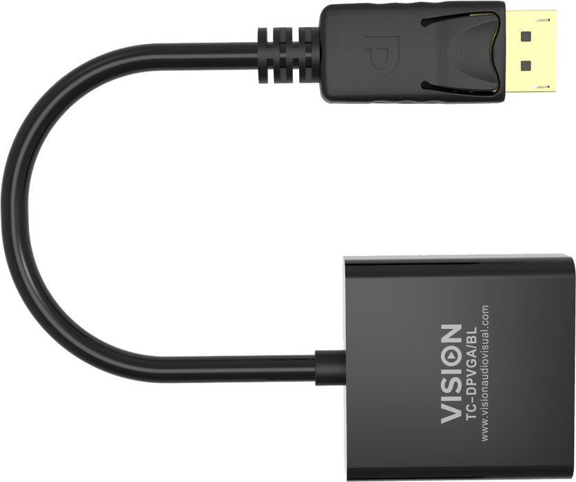 EAN 4979137000008 - Vision TC-DPVGA/BL adaptador de cable de vídeo DisplayPort VGA (D-Sub) Negro imagen 7