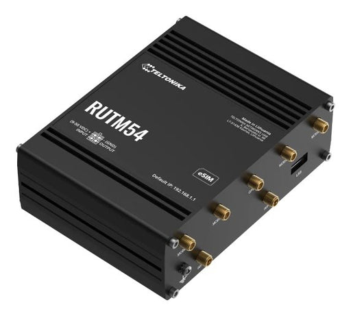 EAN 4779051843008 - Teltonika RUTM54 router inalámbrico Gigabit Ethernet Doble banda (2,4 GHz / 5 GHz) 5G Negro imagen 2