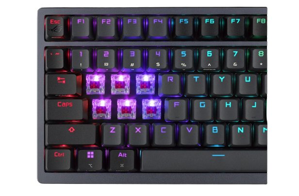 EAN 4711081875369 - ASUS Azoth teclado Juego USB + RF Wireless + Bluetooth QWERTY Inglés Metálico imagen 2