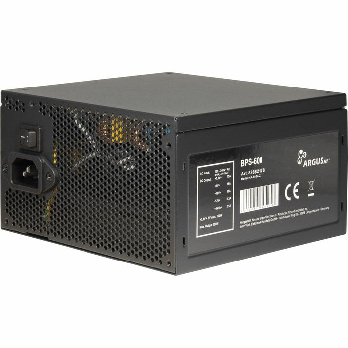 EAN 4260455645256 - Inter-Tech Argus BPS-600 unidad de fuente de alimentación 600 W 20+4 pin ATX ATX Negro imagen 3