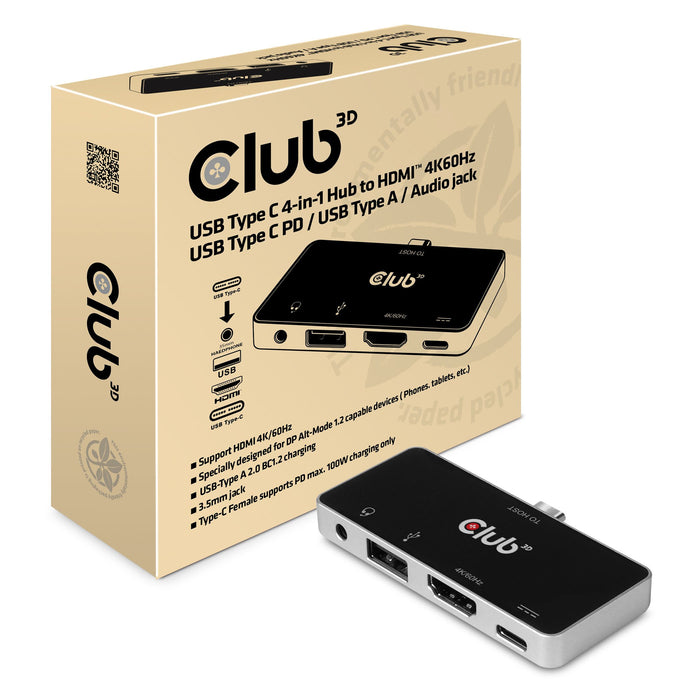 EAN 8719214471453 - CLUB3D CSV-1591 base para portátil y replicador de puertos Acoplamiento USB 3.2 Gen 1 (3.1 Gen 1) Type-C  imagen 1