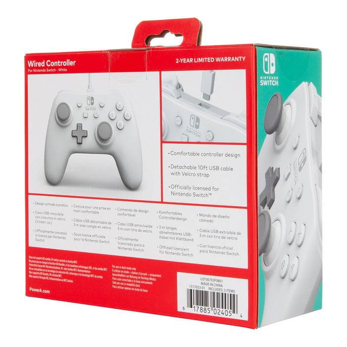 EAN 0617885024054 - PowerA 1517033-01 mando y volante Gris, Blanco USB Gamepad Analógico Nintendo Switch imagen 11