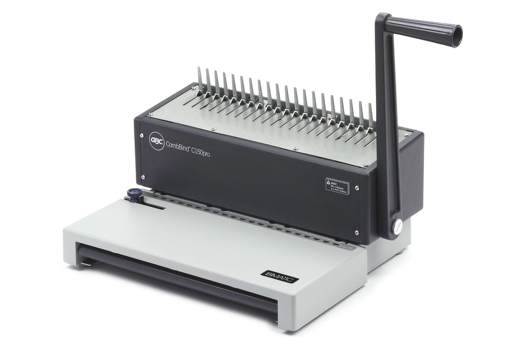 EAN 0013465271106 - GBC CombBind C150Pro Encuadernadora de canutillo 450 hojas Aluminio, Negro imagen 3