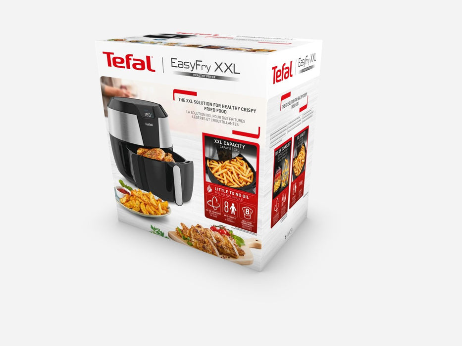 EAN 3045380017412 - Tefal Easy Fry EY701D Sencillo 5,6 L Independiente 1850 W Freidora de aire caliente Negro, Acero inoxidab imagen 2
