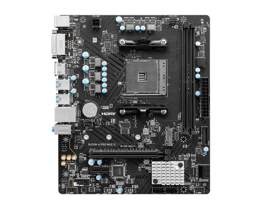 EAN 4711377125291 - MSI B450M-A PRO MAX II placa base AMD B450 Zócalo AM4 micro ATX imagen 2