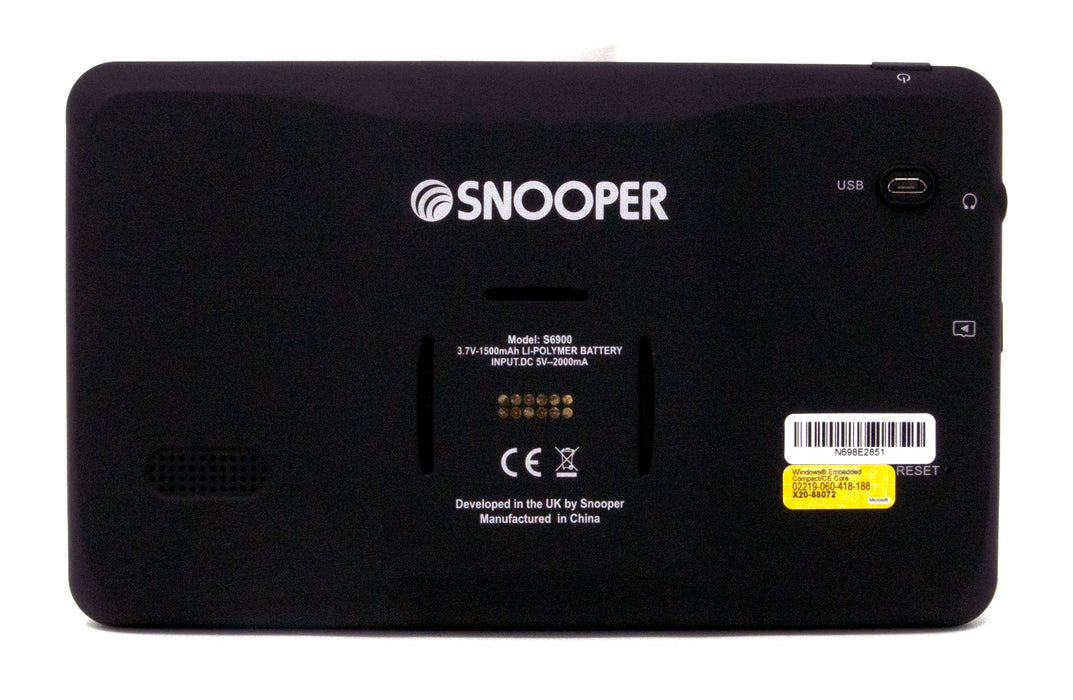 EAN 5019896690122 - Snooper Ventura PRO S6900 navegador Fijo 17,8 cm (7") LCD Pantalla táctil 322 g Negro imagen 9