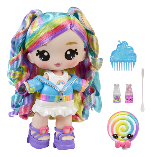 EAN 0035051121022 - MGA Entertainment Yummiland Large Doll + Lipgloss Pet- Rainbow (Skyler Rainbow Belt) imagen 1
