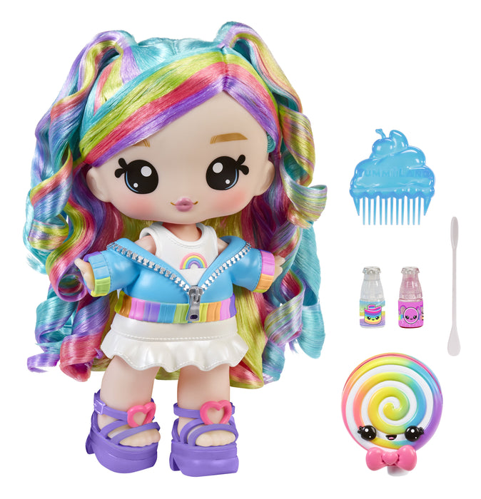 EAN 0035051121022 - MGA Entertainment Yummiland Large Doll + Lipgloss Pet- Rainbow (Skyler Rainbow Belt) imagen 1