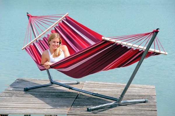 EAN 4030454003803 - AMAZONAS AZ-4220000 hamaca Hamaca de tela 1 personas(s) Algodón, Poliéster, Acero Multicolor imagen 2