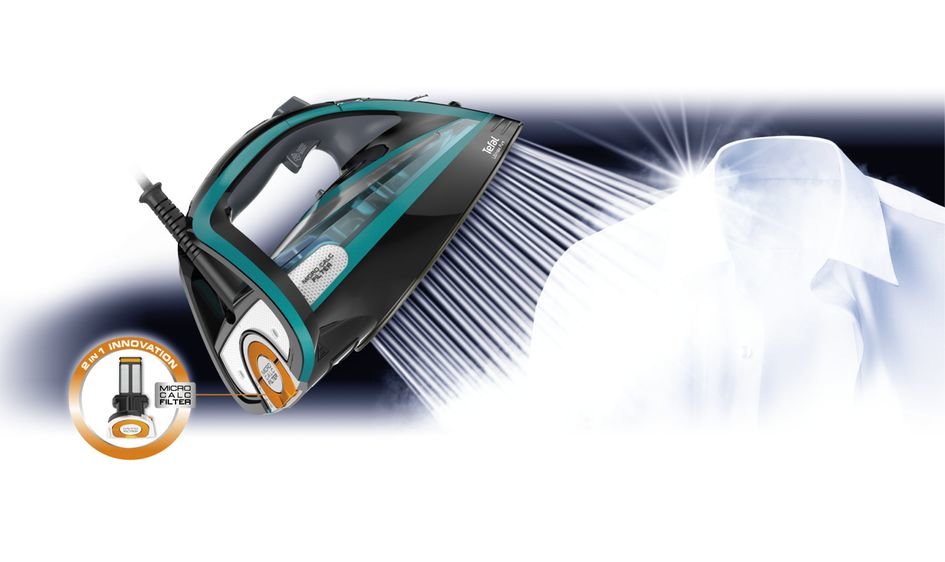 EAN 3121040071441 - Tefal Ultimate Pure FV9844 Plancha vapor-seco Suela Durilium Autoclean 3200 W Negro, Azul imagen 12