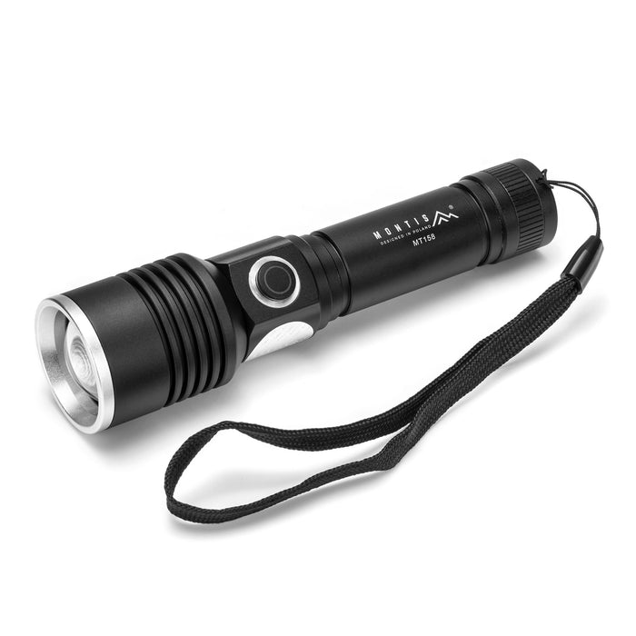 EAN 5901811409684 - Montis Taktyczna ręczna latarka akumulatorowa LED MT158 Negro Linterna de mano imagen 3