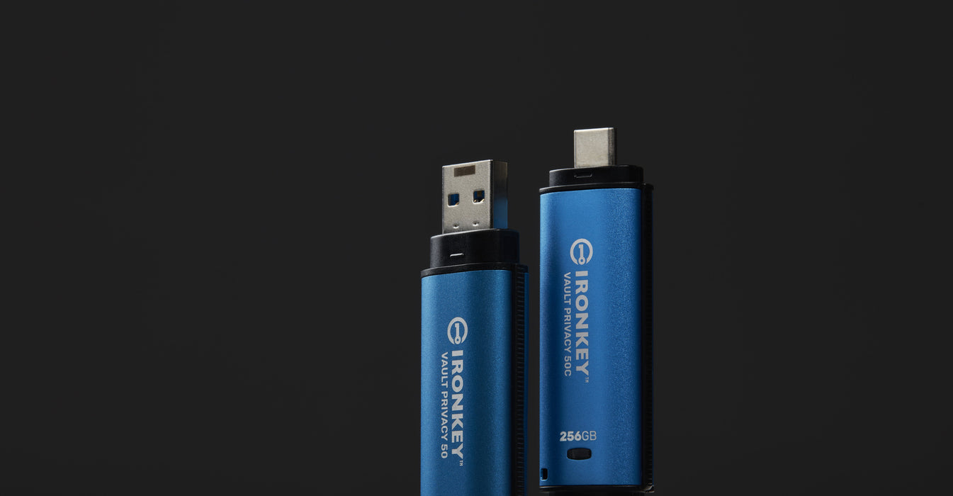 EAN 740617330175 - Kingston Technology IronKey Vault Privacy 50 unidad flash USB USB Tipo C 3.2 Gen 1 (3.1 Gen 1) Negro, Azul imagen 8