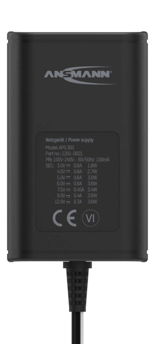 EAN 4013674164073 - Ansmann APS 300 adaptador e inversor de corriente Interior 3,6 W Negro imagen 2