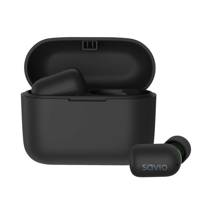 EAN 5901986046837 - Savio TWS-09 auricular y casco Auriculares True Wireless Stereo (TWS) Dentro de oído Llamadas/Música Blue imagen 1