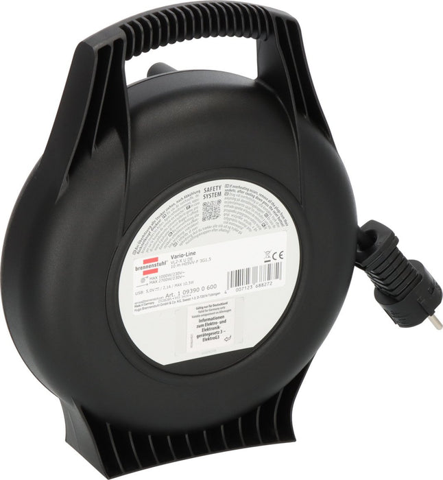 EAN 4007123688272 - Brennenstuhl 1093900600 base múltiple 10 m 3 salidas AC Interior Negro imagen 2