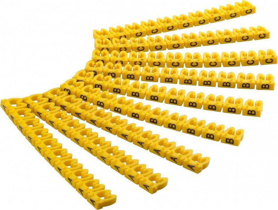 EAN 4040849725173 - Goobay 72517 soporte para manguito de identificación de conductor Amarillo PVC 90 pieza(s) imagen 1