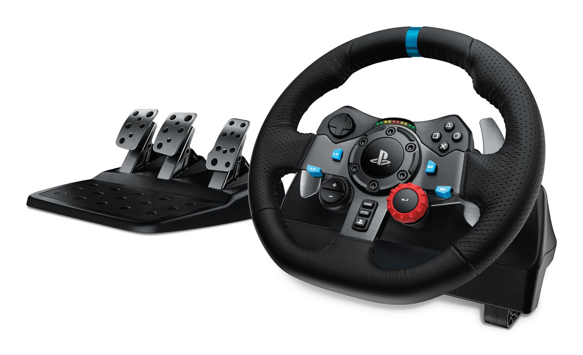 EAN 5099206129825 - Logitech G 991-000539 mando y volante Aluminio, Negro USB Volante + Pedales + Auriculares PC, PlayStation imagen 3