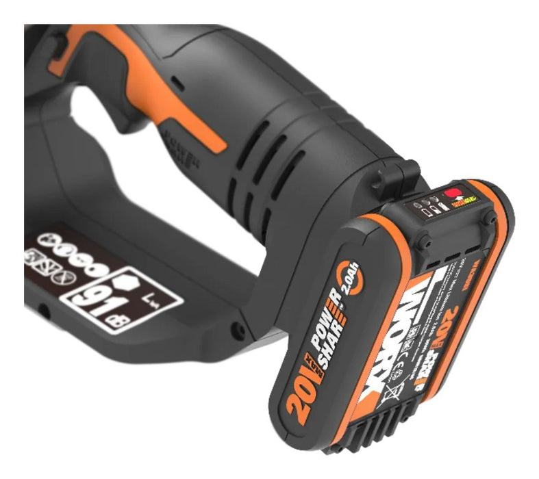 EAN 6943475867973 - WORX WG324E motosierra Negro, Naranja imagen 6