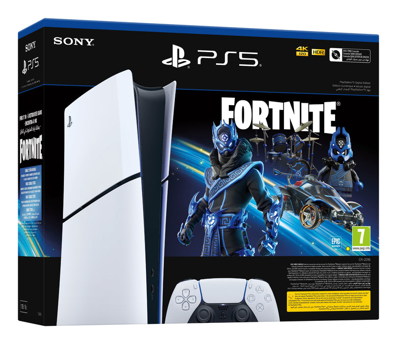 EAN 0711719593348 - Sony PlayStation 5 Slim Fortnite bundle 1,02 TB Wifi Negro, Blanco imagen 2