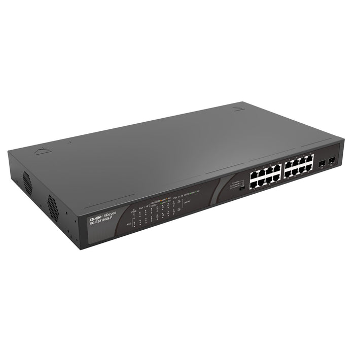 EAN 6971693271609 - Ruijie Networks RG-ES118GS-P switch No administrado Gigabit Ethernet (10/100/1000) Energía sobre Ethernet imagen 3