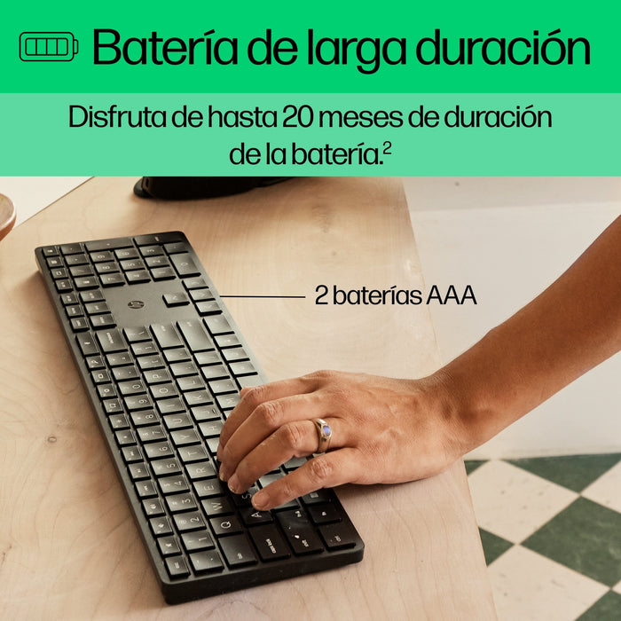 EAN 196188162309 - HP 450 BLK Programmable Wireless Keyboard teclado RF inalámbrica + USB Negro imagen 5