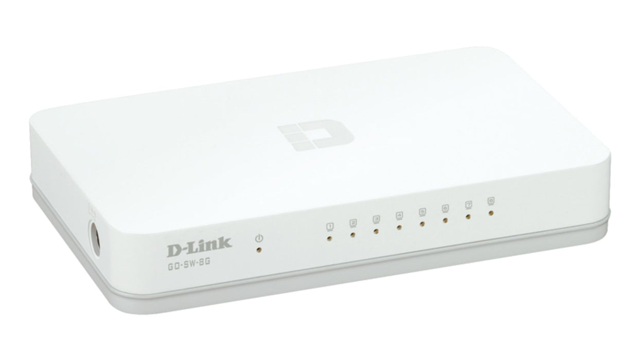 EAN 0790069365690 - D-Link GO-SW-8G/E switch No administrado Gigabit Ethernet (10/100/1000) Blanco imagen 2