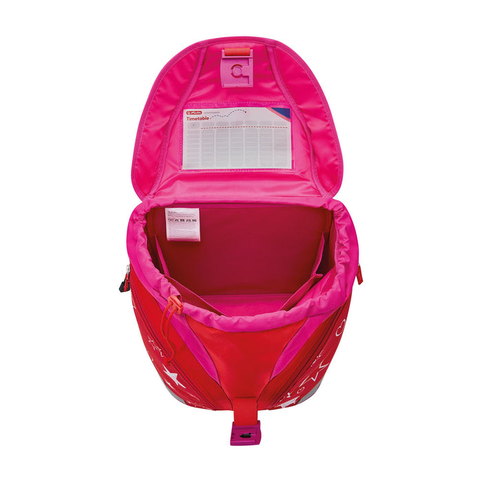 EAN 4008110283920 - Herlitz SoftLight Plus Stars&Strips juego de mochila escolar Chica Poliéster Rosa, Rojo imagen 5