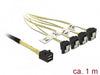 EAN 4043619856855 - DeLOCK 85685 cable SCSI Negro, Amarillo 1 m 1 x Mini SAS HD SFF-8643 4 x SATA 7 pin imagen 2