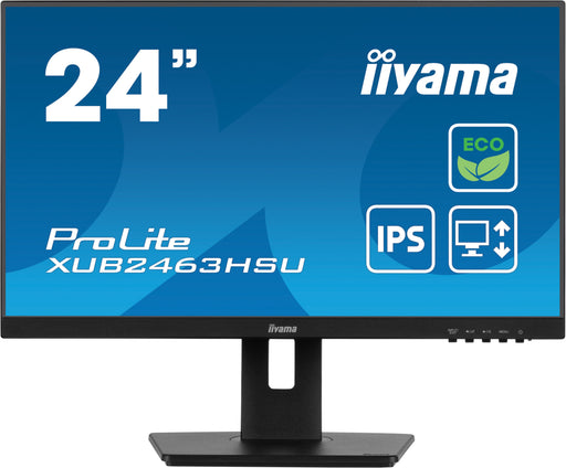 EAN 4948570123766 - iiyama ProLite XUB2463HSU-B1 pantalla para PC 61 cm (24") 1920 x 1080 Pixeles Full HD LED Negro imagen 1