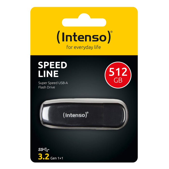 EAN 4034303033072 - Intenso Speed Line unidad flash USB 512 GB USB tipo A 3.2 Gen 1 (3.1 Gen 1) Negro imagen 3