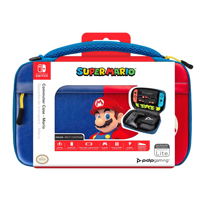 EAN 0708056068387 - PDP Commuter: Power Pose Mario Funda protectora rígida Nintendo Azul, Rojo imagen 2
