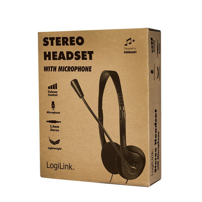 EAN 4052792061512 - LogiLink HS0052 auricular y casco Auriculares Alámbrico Diadema Oficina/Centro de llamadas Negro imagen 9