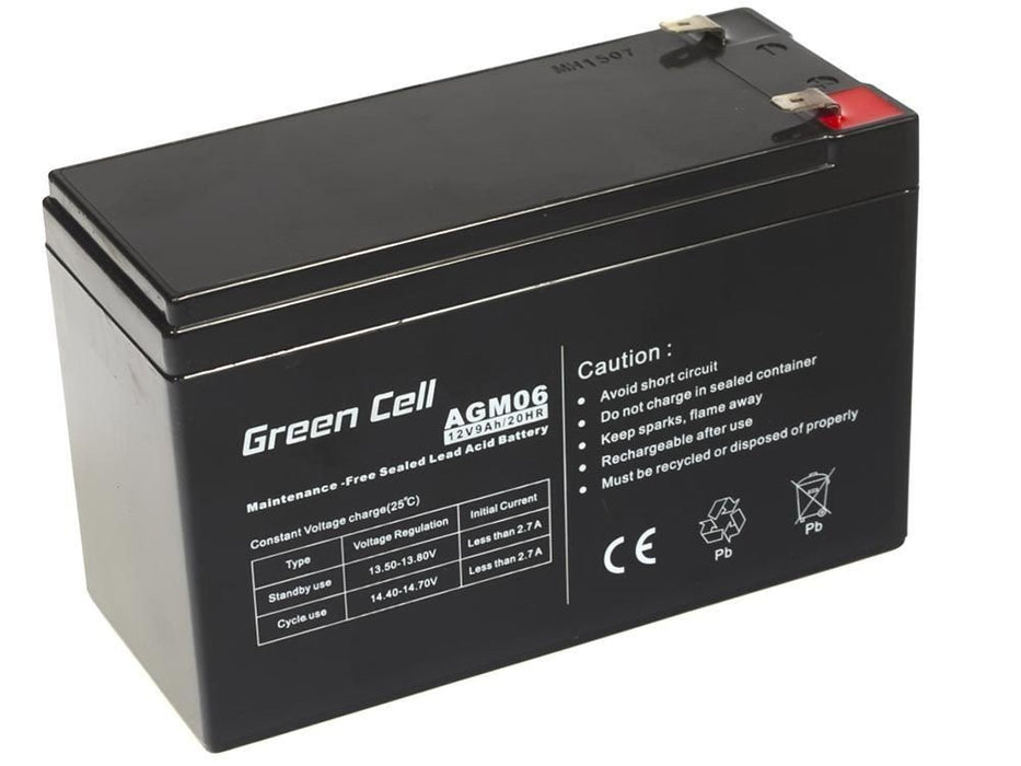 EAN 5902701411527 - Green Cell AGM06 batería para sistema ups Sealed Lead Acid (VRLA) 12 V 9 Ah imagen 1
