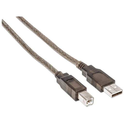 EAN 0766623510424 - Manhattan 510424 cable USB USB 2.0 11 m USB A USB B Plata imagen 2