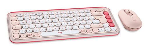 EAN 5099206127623 - Logitech 920-013108 teclado Ratón incluido Universal Bluetooth QWERTZ Alemán Rosa, Blanco imagen 2