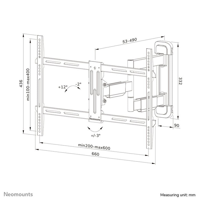 EAN 8717371448745 - Neomounts WL40-550BL16 soporte para TV 165,1 cm (65") Negro imagen 17