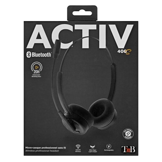 EAN 3303170104965 - T'nB BLHSTEREOBT auricular y casco Auriculares Inalámbrico Diadema Oficina/Centro de llamadas USB Tipo C  imagen 3
