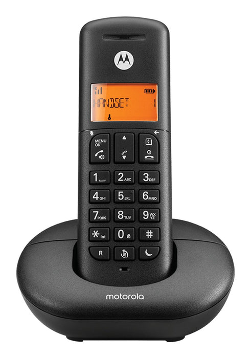 EAN 5055374703212 - Motorola E201 Teléfono DECT Identificador de llamadas Negro imagen 1