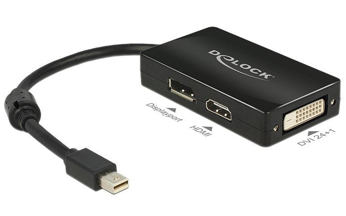 EAN 4043619626236 - DeLOCK 0.16m DisplayPort/Displayport + HDMI + DVI 0,16 m Mini DisplayPort DisplayPort + DVI + HDMI Negro imagen 1