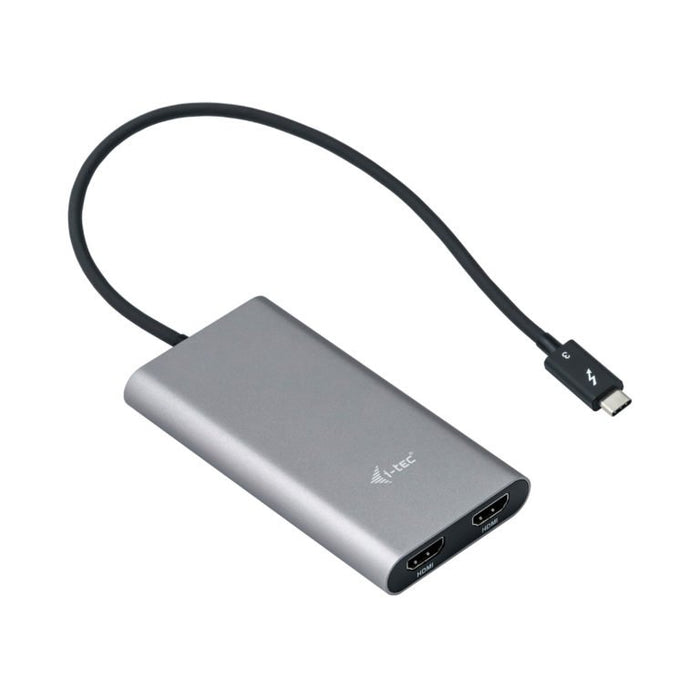 EAN 8595611701917 - i-tec TB3DUAL4KHDMI Adaptador gráfico USB 4096 x 2160 Pixeles Gris, Turquesa imagen 1