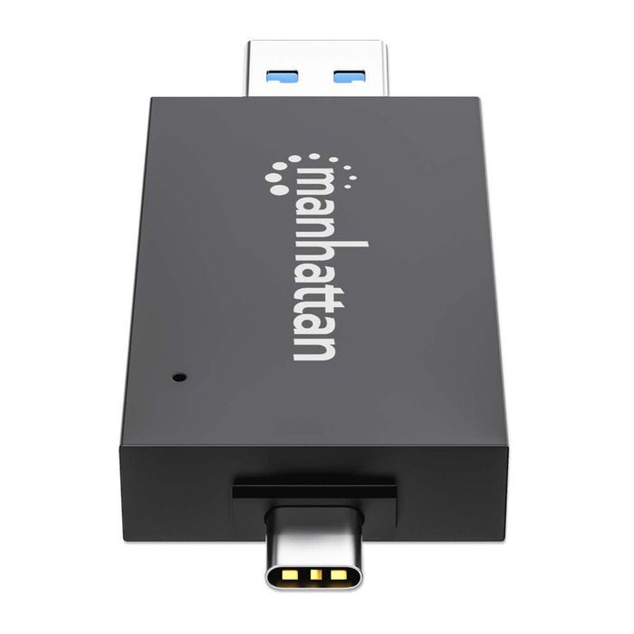 EAN 766623102735 - Manhattan 102735 lector de tarjeta USB 3.2 Gen 1 (3.1 Gen 1) Type-A/Type-C Negro, Transparente imagen 5